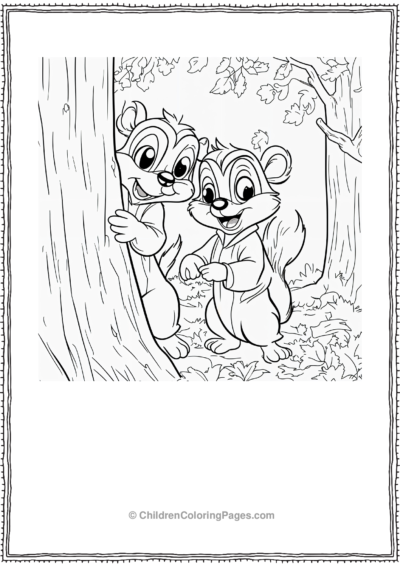 Chip And Dale As Ghosts Free PDF Printable