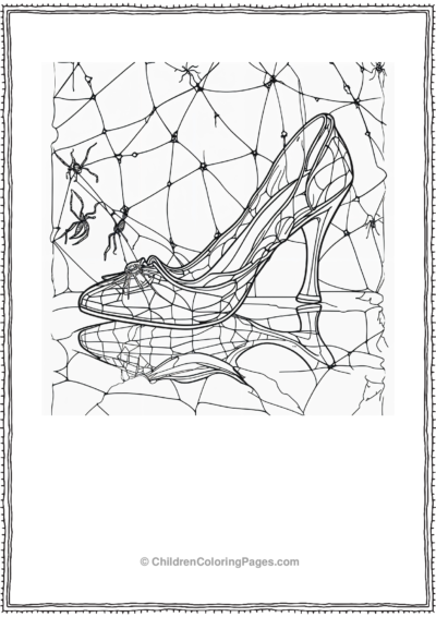 Cinderella S Slipper Covered In Cobwebs Free PDF Printable