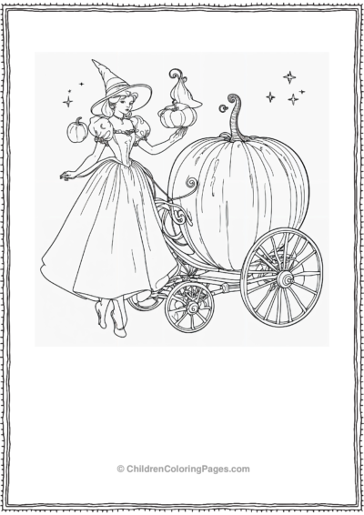 Cinderella-with-a-Pumpkin-Carriage Free PDF Printable