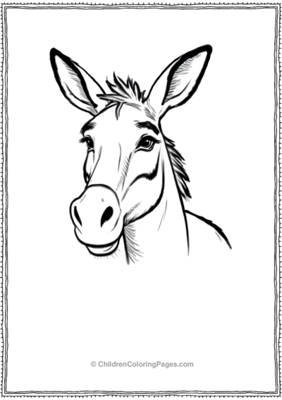 Close-Up-Of-A-Donkey-scaled Free PDF Printable