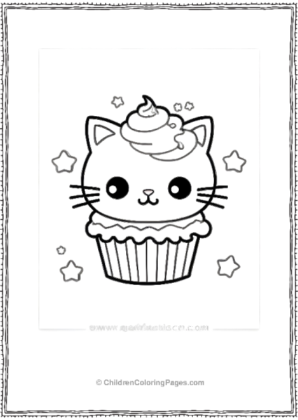 Cup Cake Cat Scaled Free PDF Printable