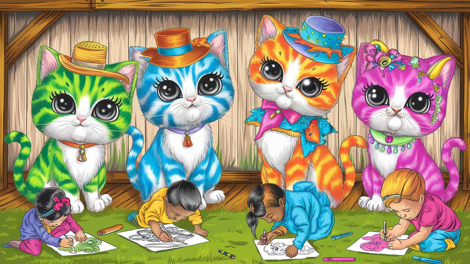 Cat Coloring Pages For Kids | Printable PDF 😺🐾