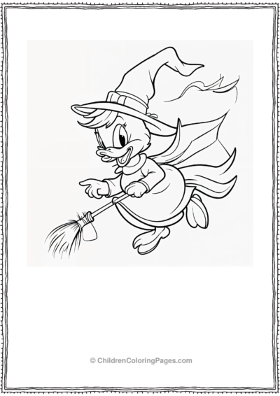 Daisy-in-a-Witch-Hat Free PDF Printable