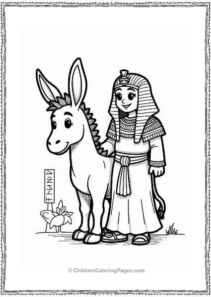 Donkey And The Pharaoh Free PDF Printable