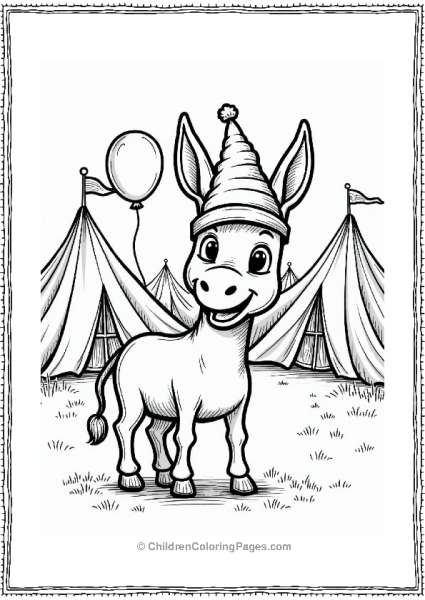 Donkey At A Renaissance Fair Free PDF Printable