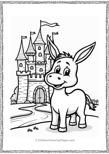 Donkey In A Magical Castle Free PDF Printable