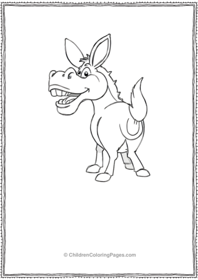 Donkey-Looking-Behind-scaled Free PDF Printable