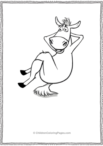 Donkey-Sitting-With-A-Silly-Expression-scaled Free PDF Printable