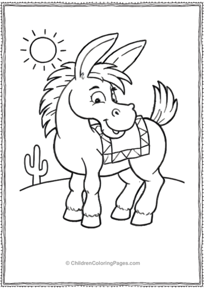 Donkey-Wearing-A-Saddle-scaled Free PDF Printable