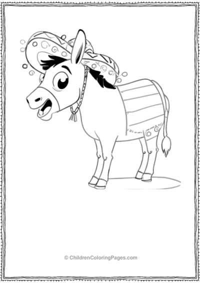 Donkey-Wearing-A-Sombrero-scaled Free PDF Printable