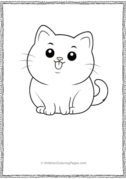 Doodle Cat Scaled Free PDF Printable