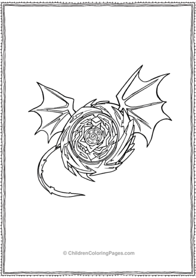 Dragon-Winged-Beyblade Free PDF Printable