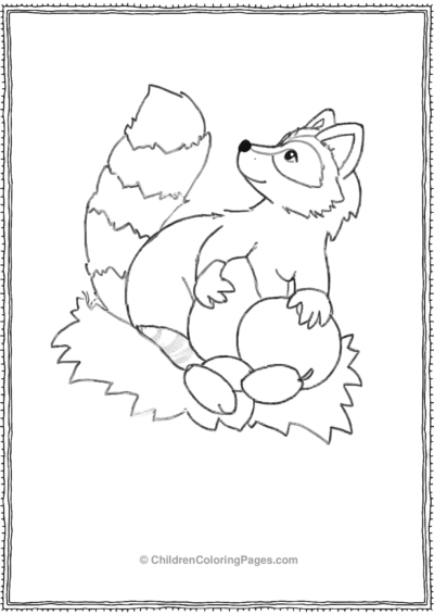 Drawing-Of-A-Raccoon Free PDF Printable