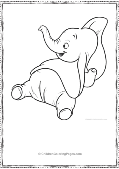 Dumbo-Laying-Down Free PDF Printable