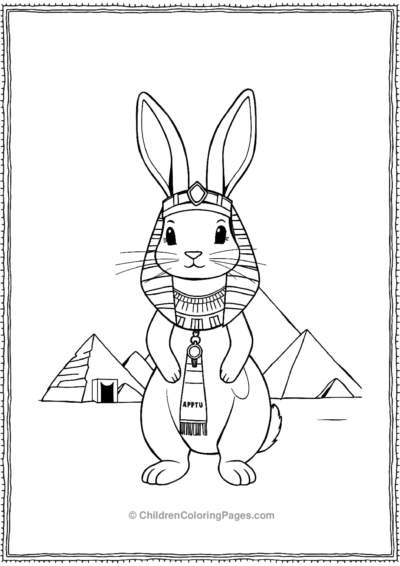 Egyptian-Pharaoh-Rabbit Free PDF Printable