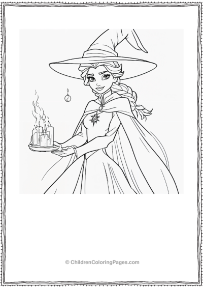 Elsa-as-a-Witch Free PDF Printable