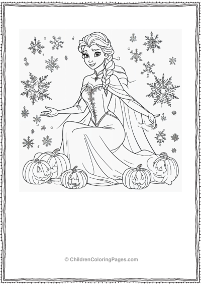 Elsa-s-Frosty-Halloween Free PDF Printable