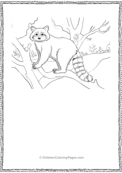 Fluffy Raccoon Free PDF Printable