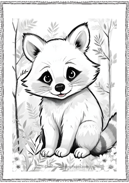 Fluffy Red Panda Free PDF Printable