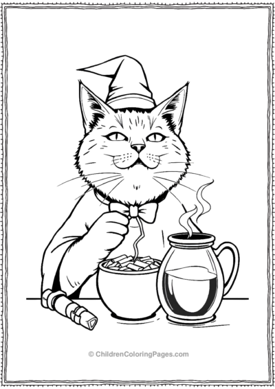 Food-Critic-Cat-Tasting-Witchs-Brew-Recipes Free PDF Printable