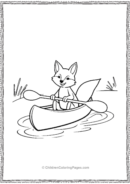 Fox In A Canoe Free PDF Printable