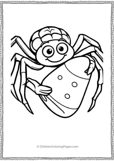 Friendly-Spider-with-Candy-Corn Free PDF Printable