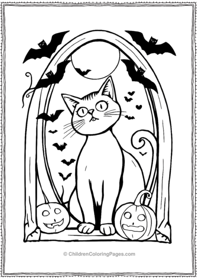 Funhouse-Mirror-Cat-Reflection-Distorted Free PDF Printable