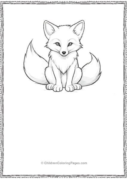 Furry Tailed Fox Free PDF Printable