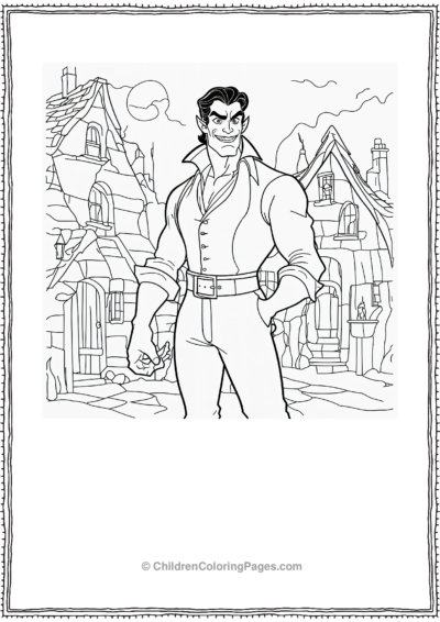 Gaston As A Vampire Free PDF Printable