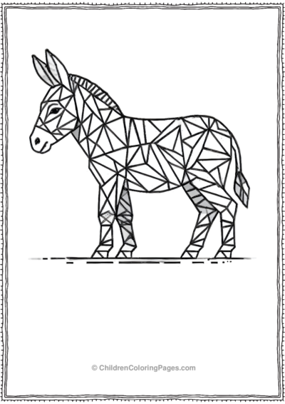 Geometric-Donkey-scaled Free PDF Printable