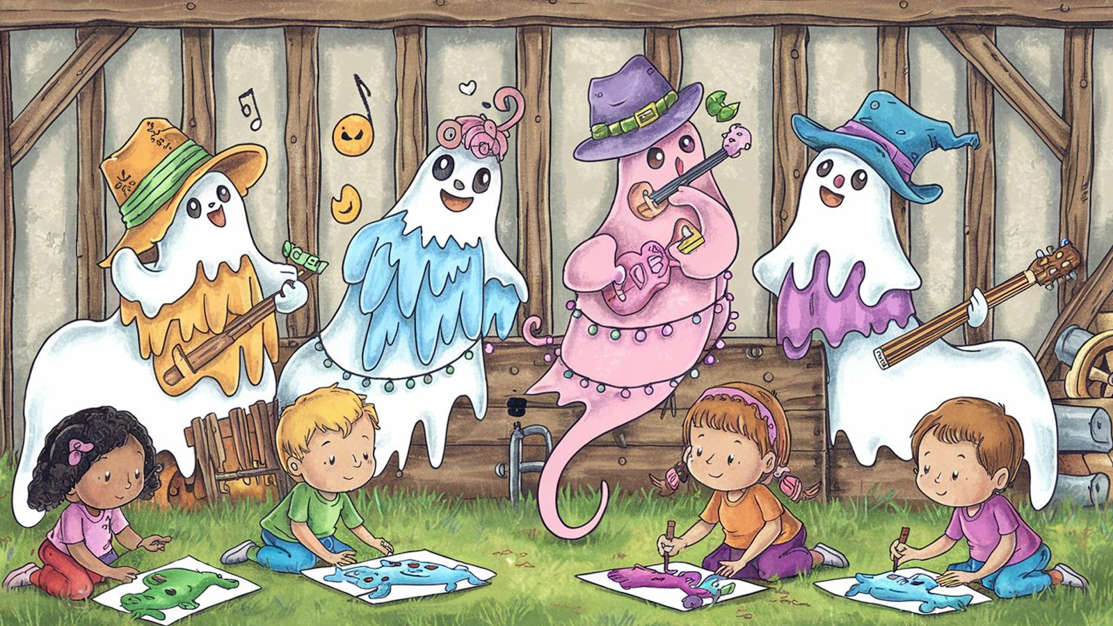 Ghost Coloring Pages: Spooky Fun for Kids! 👻 Free PDF Printables for Halloween Adventures