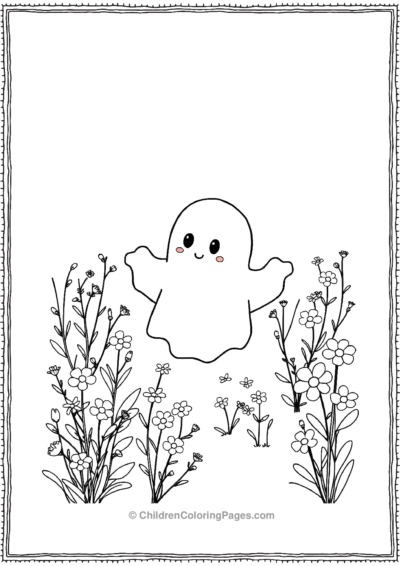 Ghost In Garden Free PDF Printable