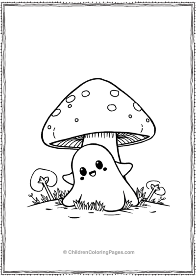 Ghost-Playing-Hide-And-Seek-Behind-A-Large-Mushroom Free PDF Printable