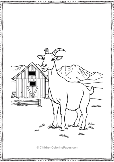 Goat-At-A-Barn Free PDF Printable