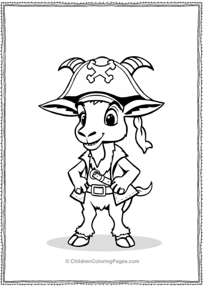 Goat-Dressed-As-A-Pirate Free PDF Printable