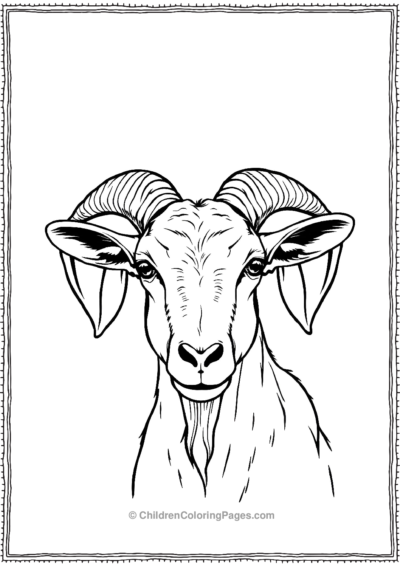 Goat-With-Twisted-Horns Free PDF Printable