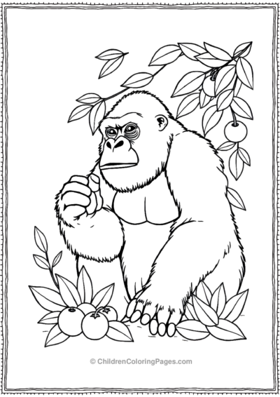 Gorilla-Forging-For-Food Free PDF Printable