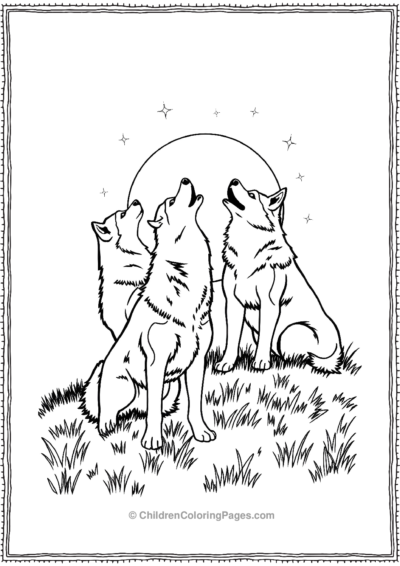 Group-Of-Huskies-Howling Free PDF Printable