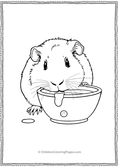 Guinea-Pig-Drinking-Water Free PDF Printable