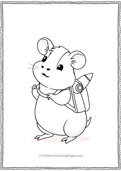 Guinea-Pig-Going-To-School Free PDF Printable