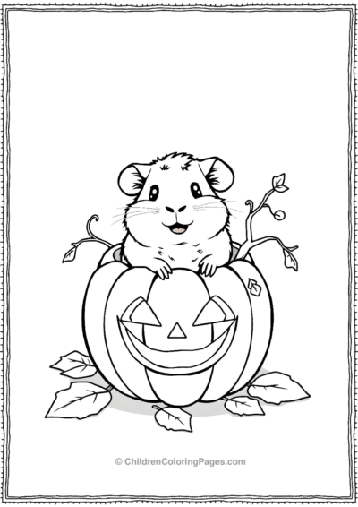 Guinea-Pig-In-A-Jack-o-Lantern Free PDF Printable