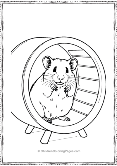 Guinea-Pig-In-A-Wheel Free PDF Printable