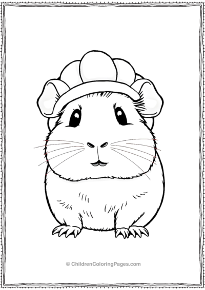 Guinea-Pig-Wearing-A-Shell Free PDF Printable