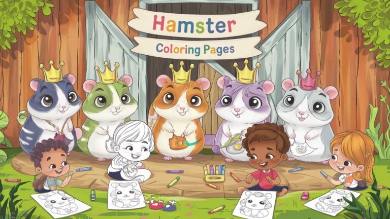 Hamster Coloring Pages