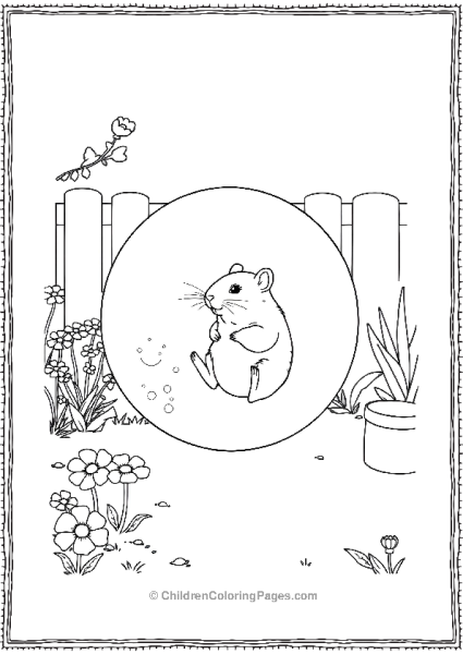 Hamster In A Soap Bubble Free PDF Printable