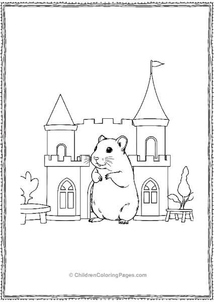 Hamster In A Toy Catle Free PDF Printable