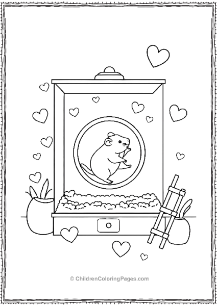 Hamster On A Running Wheel Free PDF Printable