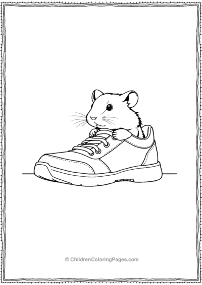 Hamster-Peeking-From-A-Shoe Free PDF Printable