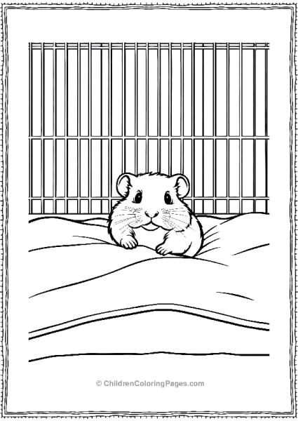 Hamster Rolling In Bedding Free PDF Printable