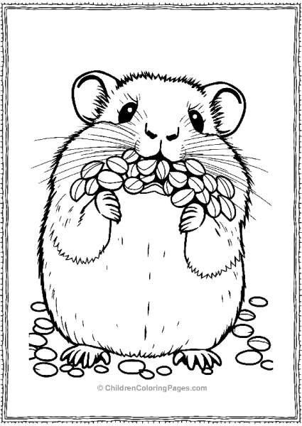 Hamster With Mouth Full Of Seeds Free PDF Printable